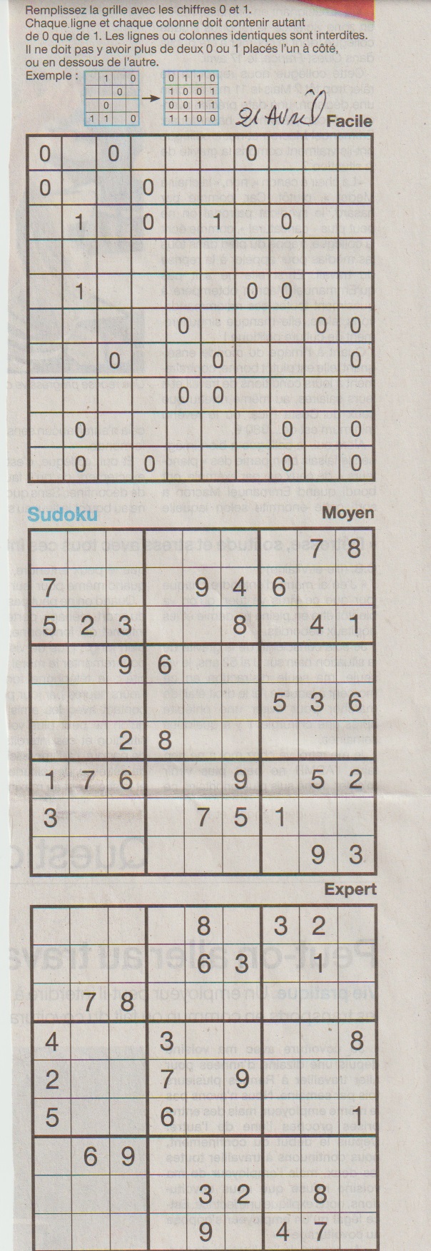 [Jeux] JEUX OUEST FRANCE du 2 Avril 2020 pour passer le temps - Page 2 Sudoku26
