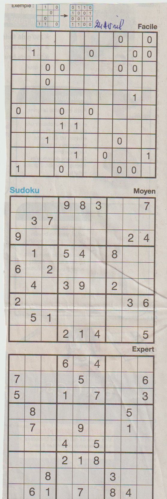 [Jeux] JEUX OUEST FRANCE du 2 Avril 2020 pour passer le temps - Page 2 Sudoku28