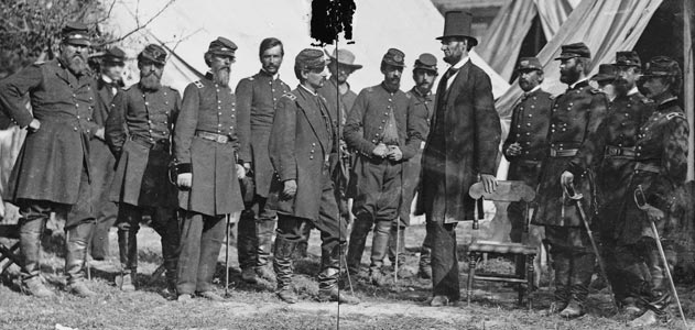 Le Président Lincoln et le général McClellan à Antietam R10