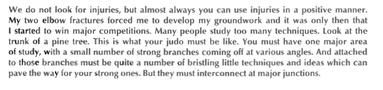 Katsuhiko Kashiwazaki's quotes from his book Fighting judo Kashiw13