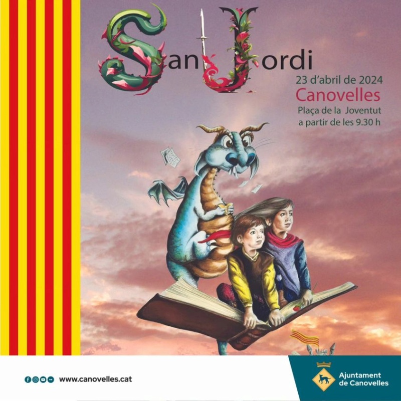 2024 - Cartelería de L´aplec y Sant Jordi  Canovelles 2024 43442310