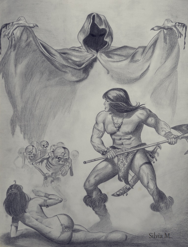 Dibujando a Conan el bárbaro. Cats14