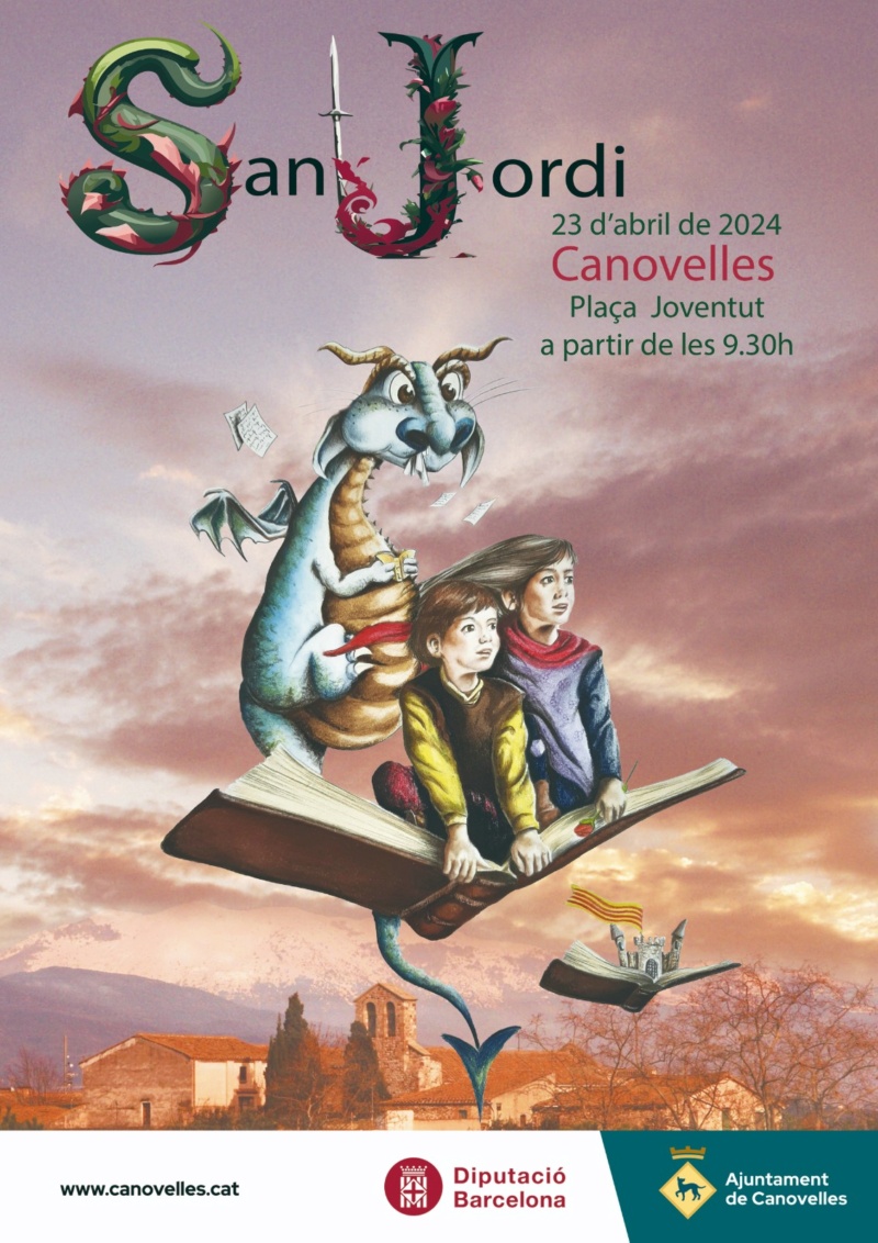 2024 - Cartelería de L´aplec y Sant Jordi  Canovelles 2024 Img-2324