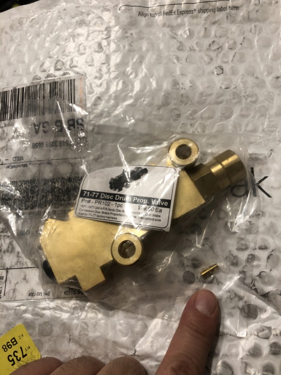 is the Inline Tube brake combination valve correct for 73? 3dca5a10