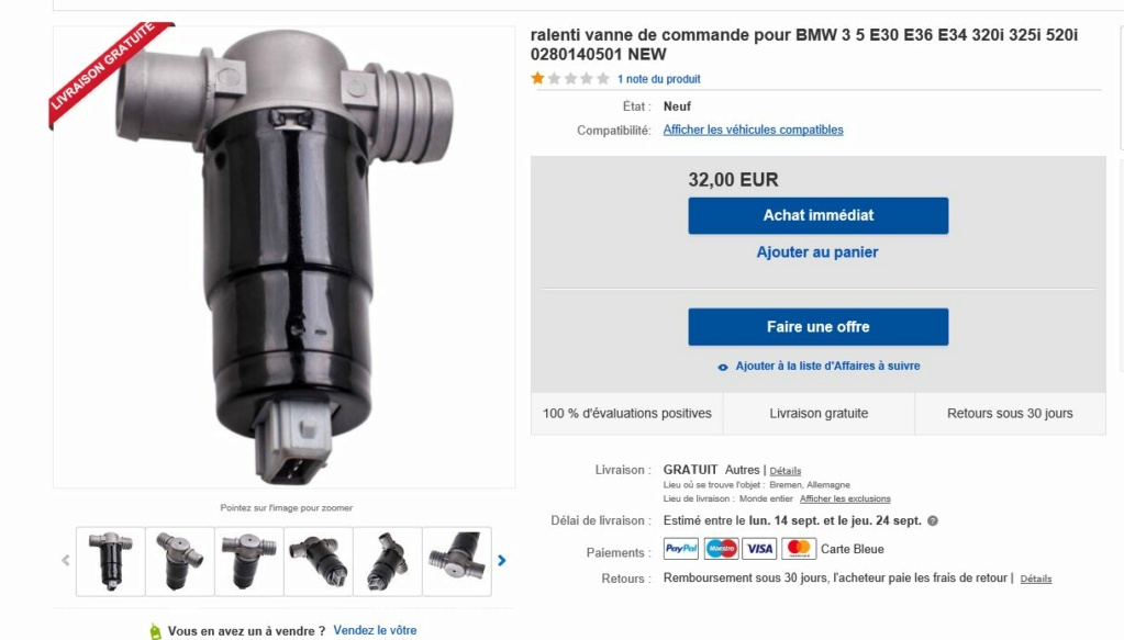 Electrovanne de Commande de Ralenti V6 Gt Turbo & A610 Ebay210