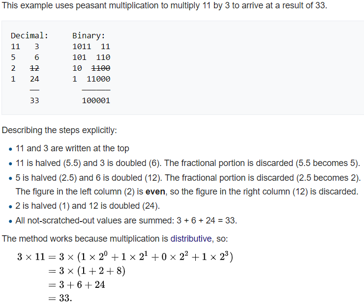 Peasant Multiplication Screen11