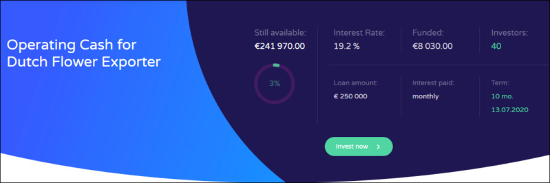 Proyecto Operating Cash for Dutch Flower Exporter ( Rent. 19.20 durante 10 meses)  1655