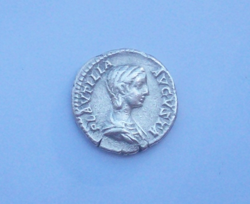 Denario de Plaucila. CONCORDIA FELIX. Caracalla y Plaucila. Roma. 102_5122