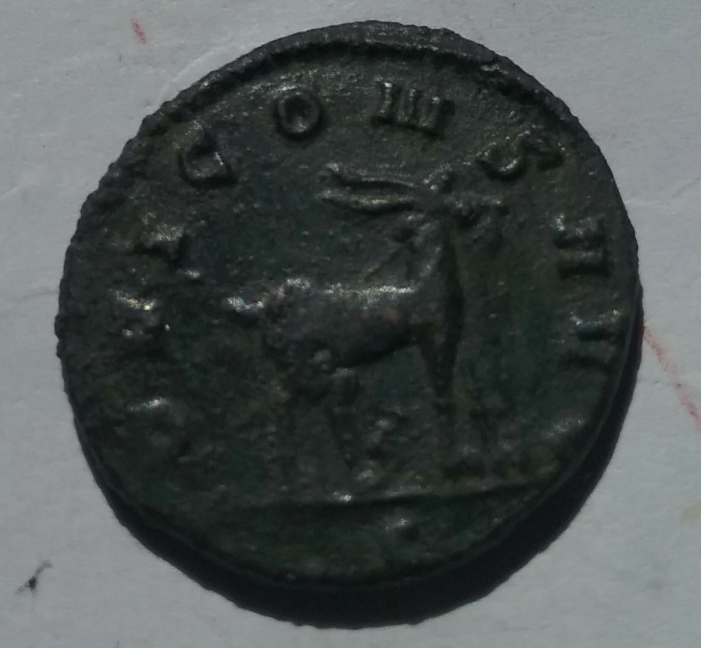 Antoniniano de Galieno. IOVI CONS AVG. Cabra a dch. Roma 615