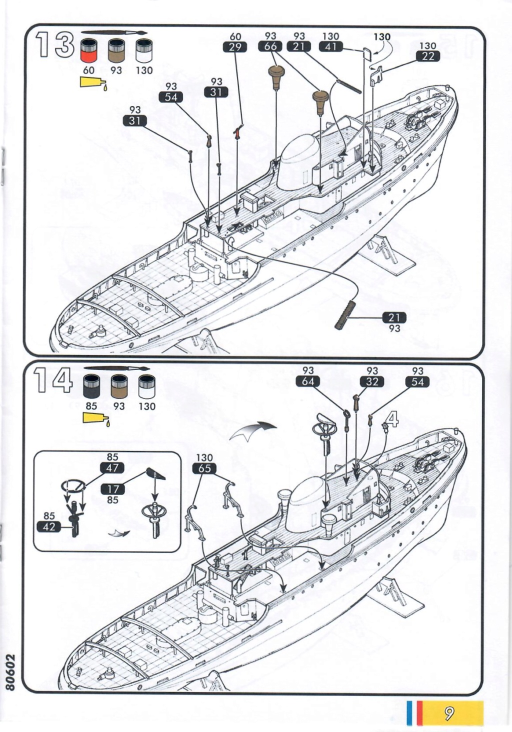 Remorqueur JEAN BART port d attache boks01 1/200ème Réf 80602 Notice26