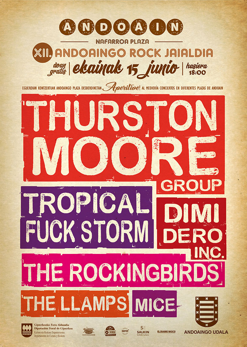 Andoaingo Rock Jaialdia 2019 (15 de junio): Thurston Moore, Tropical Fuck Storm, ... ¡GRATIS! Andoai10