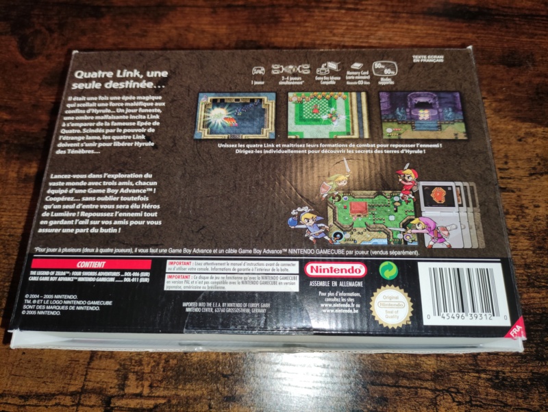 [ESTIM] Zelda Four Swords Aventures GameCube boite carton Img_2031