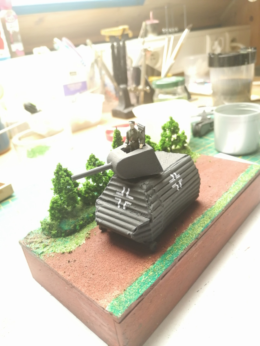 [scratch] Panzerwaffe 1946 ce qu'il en reste. tank Leurre. (Fini) Img_2493