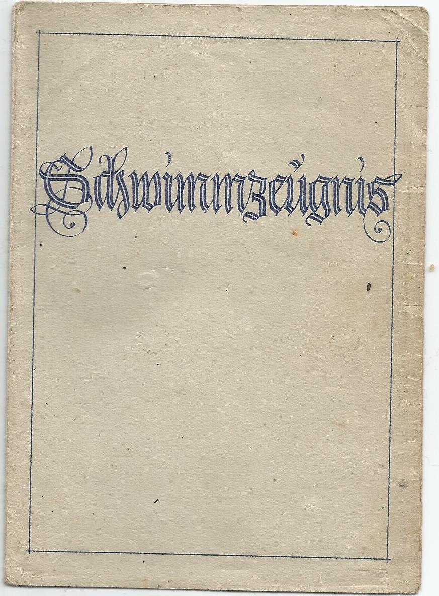 Un grouping de papiers ( 9 documents ) d'un jeune Allemand... Groupi21