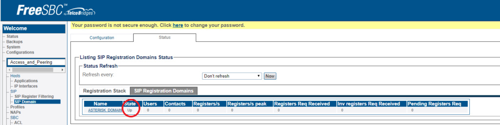 Endpoint sends the register request to FreeSBC however the FreeSBC is not forwarding it to the registrar Regist10