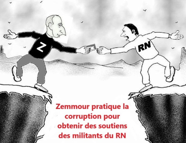 Zemmour "la reconquête" par la corruption Zemmo114