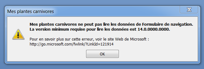 Logiciel de gestion de collection de plante Messag10