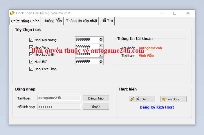 Hack Loạn Đấu Kỷ Nguyên miễn phí Loanda10