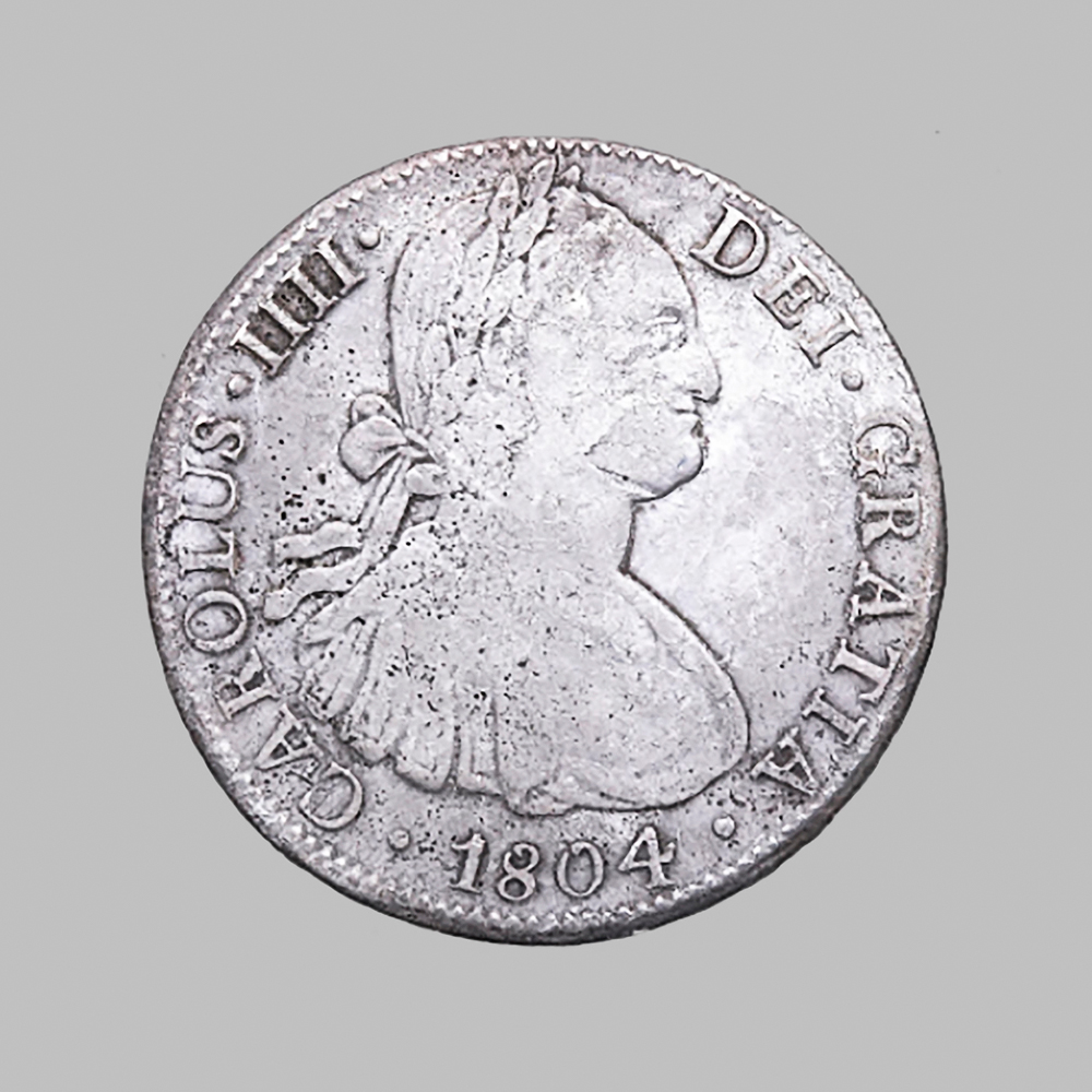 8 Reales Carlos IIII 1804 Mexico de naufragio 8-real14