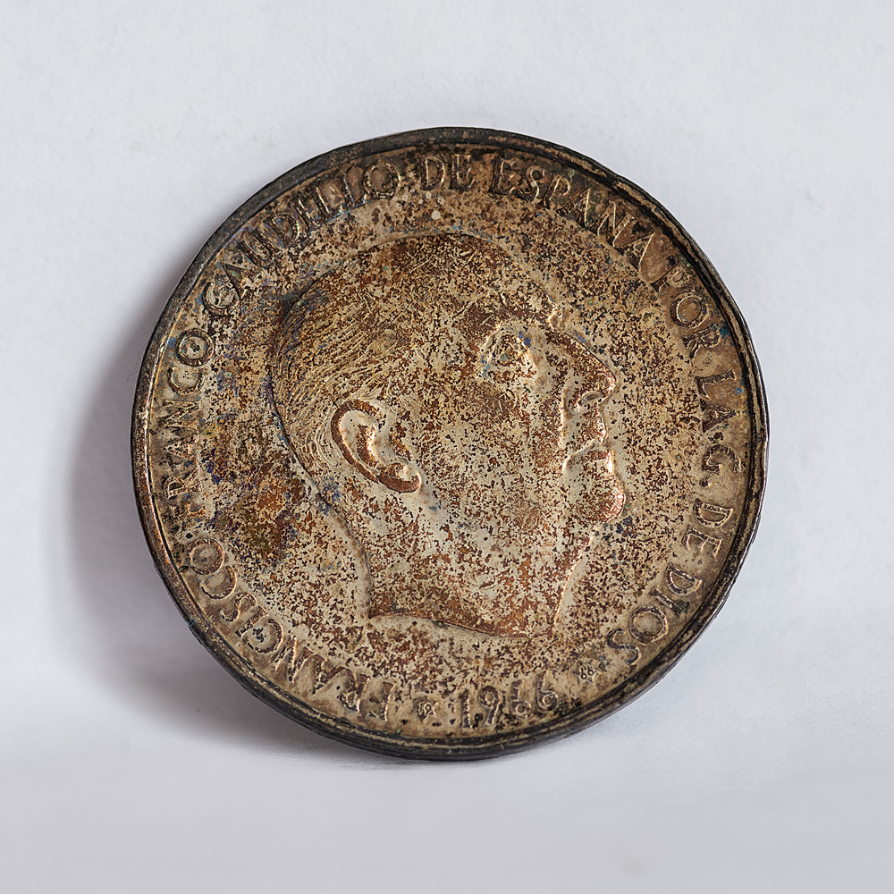 Limpiar 100 pesetas plata Franco 1966 _asn6513