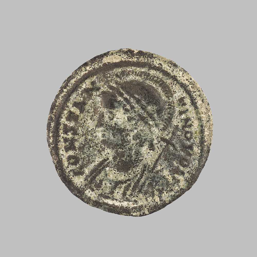 AE3 conmemorativa de Constantinopolis. Victoria estante a izq. sobre proa. Cyzicus. _asn7611