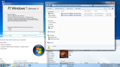 I have Windows Media Feature Pack for Windows 7 N and KN and I want to  donate to the K-lite Codec Pack page