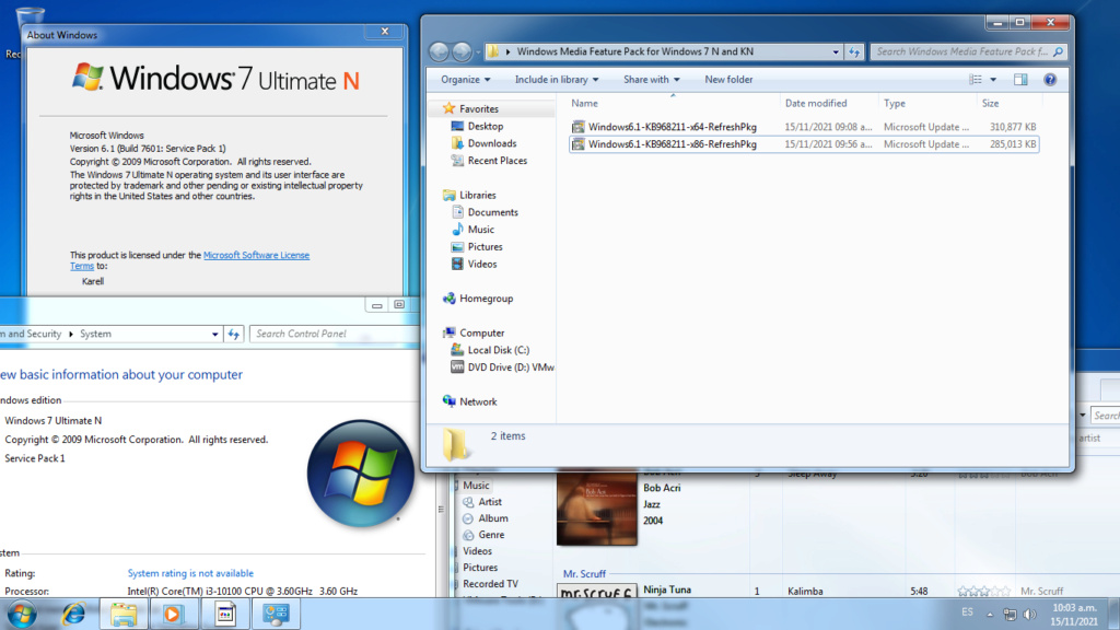 I have Windows Media Feature Pack for Windows 7 N and KN and I want to donate to the K-lite Codec Pack page Window10