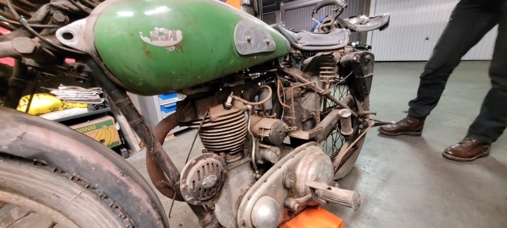 Remise en route BSA B24 350cc 20220115