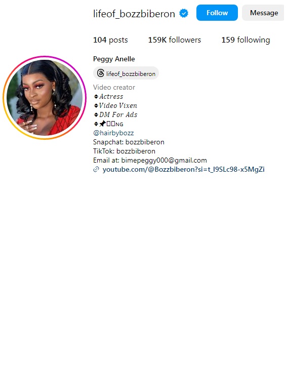 Scammer With Photos of Peggy Anelle aka Bozzbiberon  1715