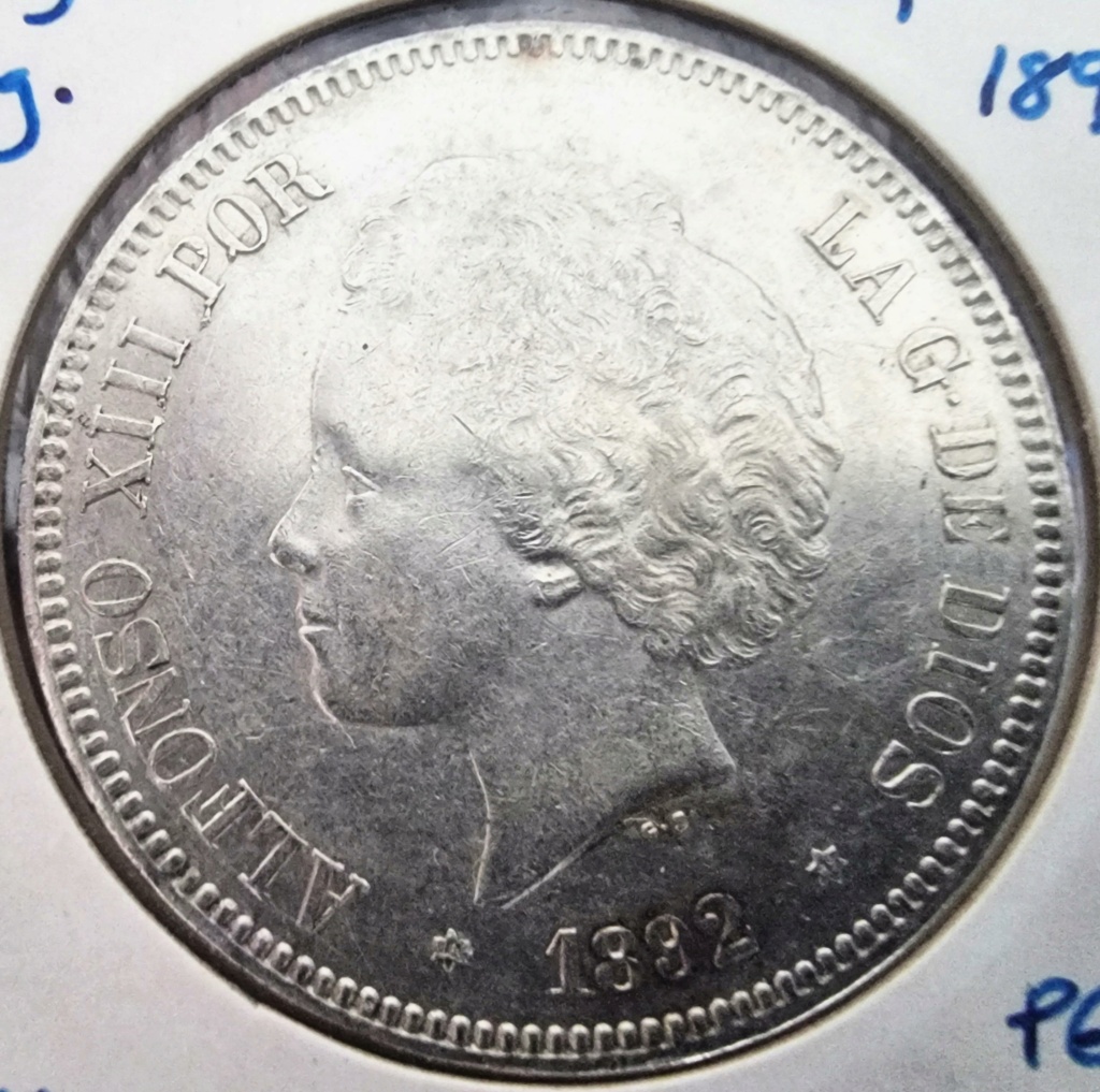 5 pesetas Alfonso XIII 1892 *18-*92 PGM 20241010