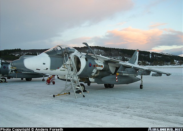 British Aerospace Harrier GR7 Winter scheme Harrie11