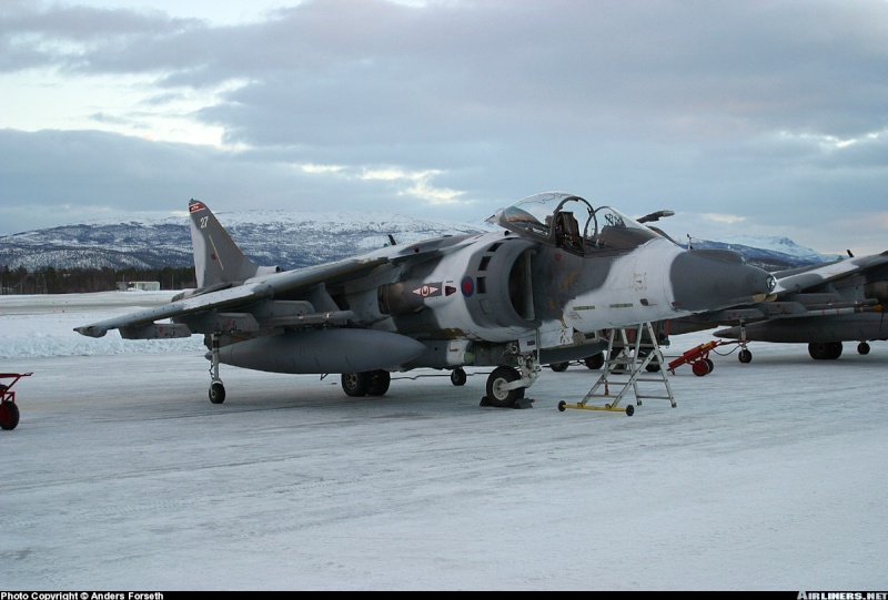 British Aerospace Harrier GR7 Winter scheme Harrie12