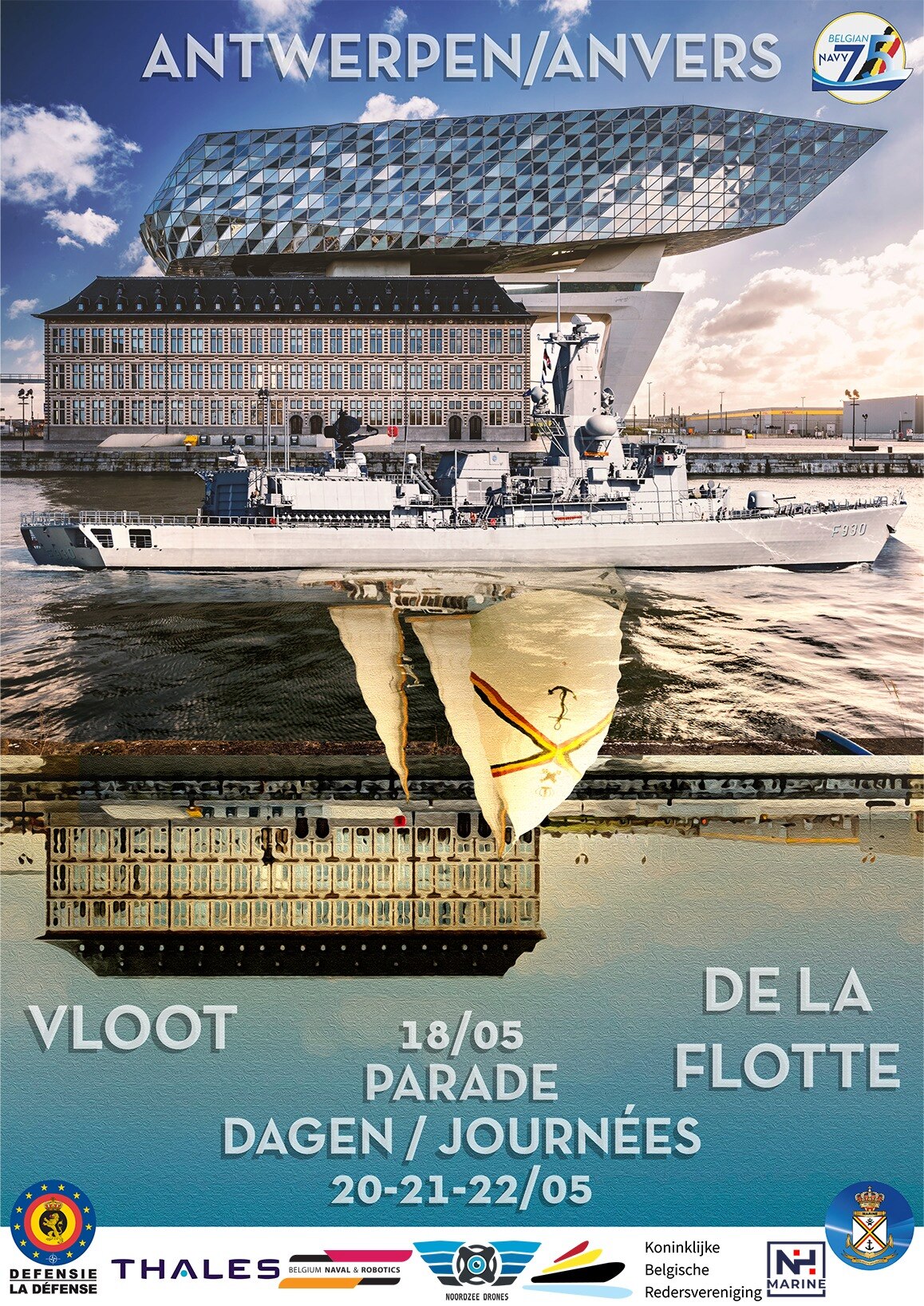 Parade et journées de la flotte à Anvers le 18 mai 2022 18124610