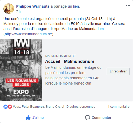 remise de la cloche du F910 Wielingen à Malmedy Pdf_1914