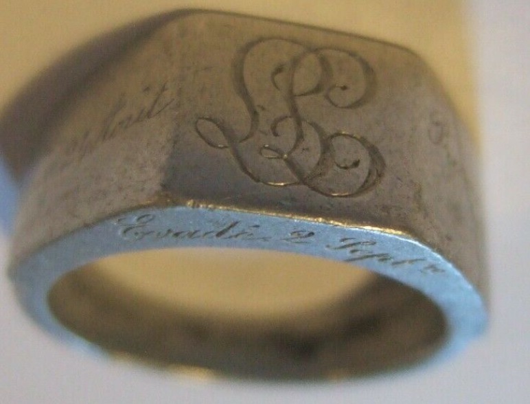 **Identification soldat par bague artisanat de tranchée** Bg210