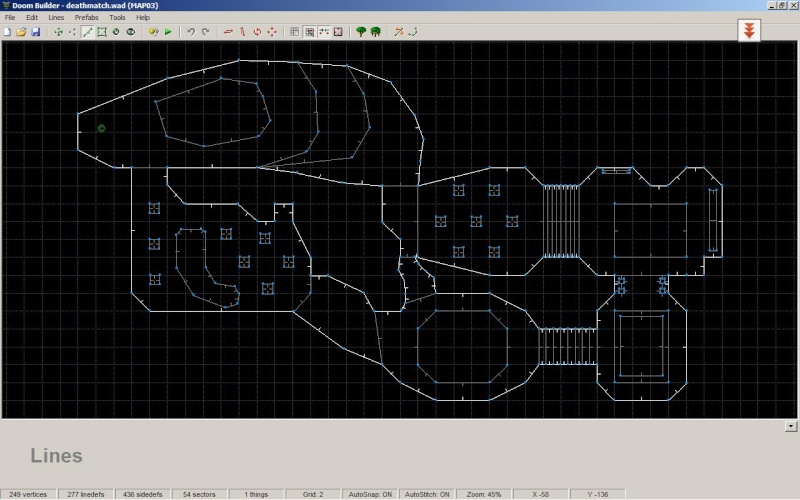 1er Map avec Doom Builder =) Deathm10