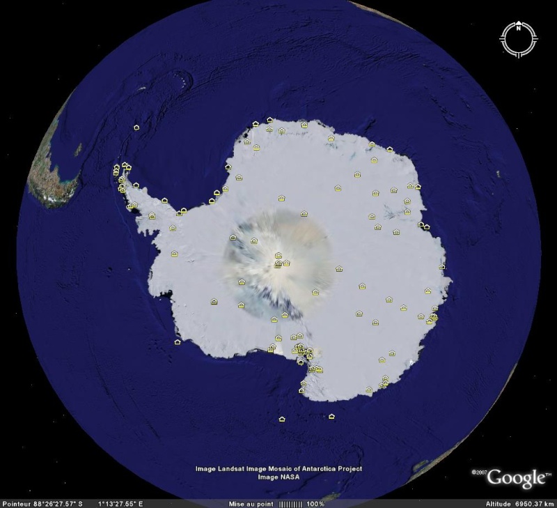 DEFI COLLECTIF : à la recherche des stations scientifiques de l'Antarctique avec Google Earth Bases10