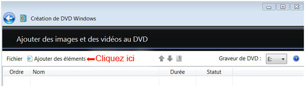Cration d'un diaporama avec Vista (JD,N1)-Vido Dvd210