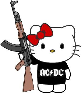 Hello Kitty AR-15 (evil-black-rifle-meets-cute) XD