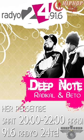 Deep Note Her Perembe Radyo 24'te Radyo210