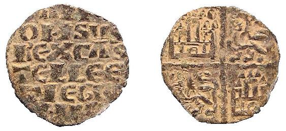 Dinero de Alfonso X (1252-1284) Dibujo35