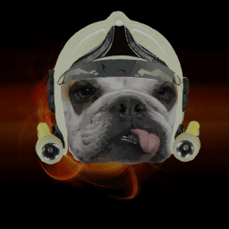pompier et caractere de chien(design pour icone-pompier bulldog) Bulldo10