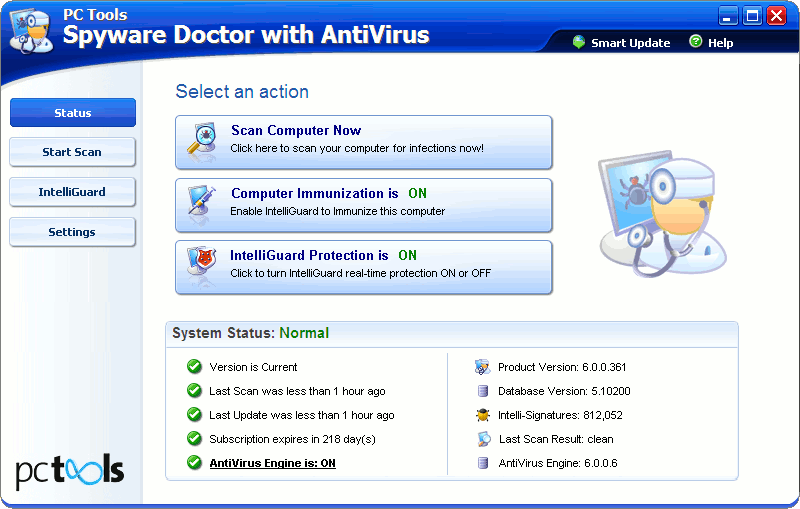 PC Tools Spyware Doctor With Antivirus  V6 2008 With Serial Working 100/100 Screen10