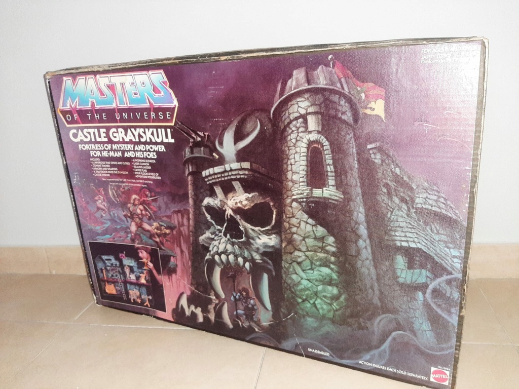 masters - MASTERS OF THE UNIVERSE MATTEL NEW CASTLE GRAYSKULL VERSIONE USA 1981/83 MAI GIOCATO ADESIVI ANCORA DA APPLICARE, SET ARMI ANCORA SU SPRUE 28027310