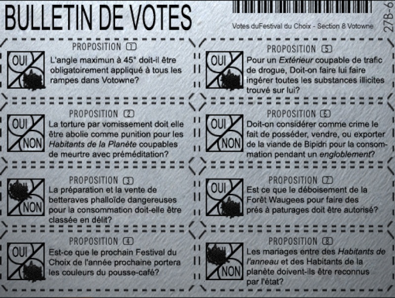 Democratus - Votowne - Bulletin de votes Bullet10