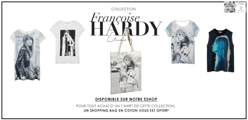 Quatre T shirts et un cabas (!) pour Françoise Hardy ... Maje110