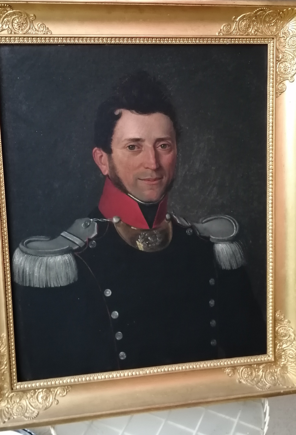 portrait d'un lieutenant-colonel Restauration Img_2046