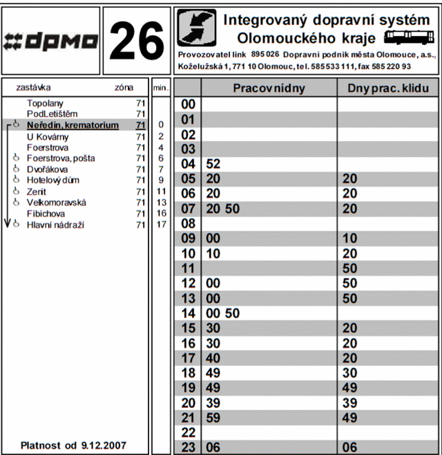 BUS 26 from NEREDIN Bus_2610