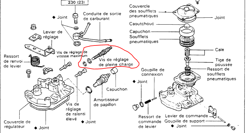 Régler une pompe à injection moteur 1HZ. Captur10