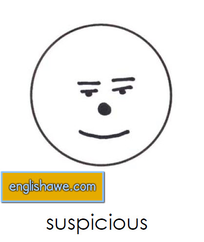 بطاقات تعليمية للوجوة التعبيرية فى اللغة الانجليزية بالصور للاطفال Facial Expressions for Childred 1211